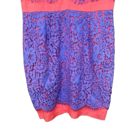 Madison Marcus | Lace | Color-block | Dress | Size: S - Picture 6 of 14